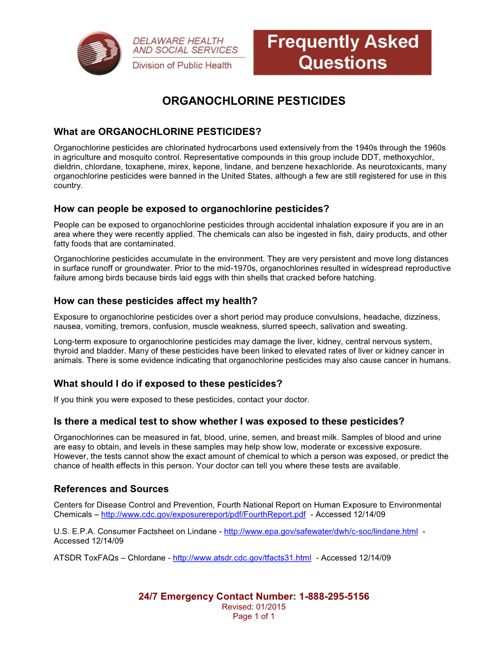 Organochlorine Pesticides