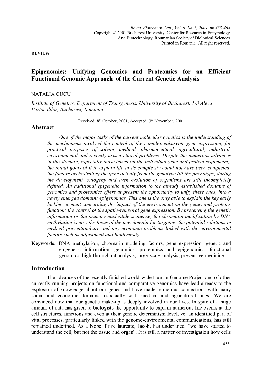 Epigenomics: Unifying Genomics and Proteomics for an Efficient Functional Genomic Approach of the Current Genetic Analysis