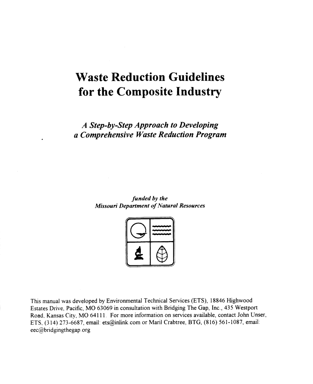 Waste Reduction Guidelines for the Composite Industry