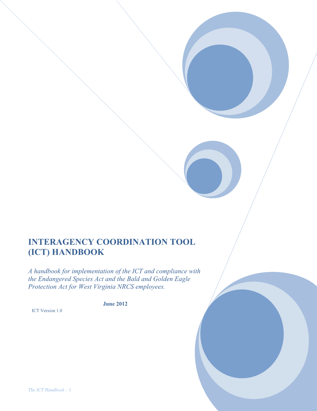 Interagency Coordination Tool (Ict) Handbook