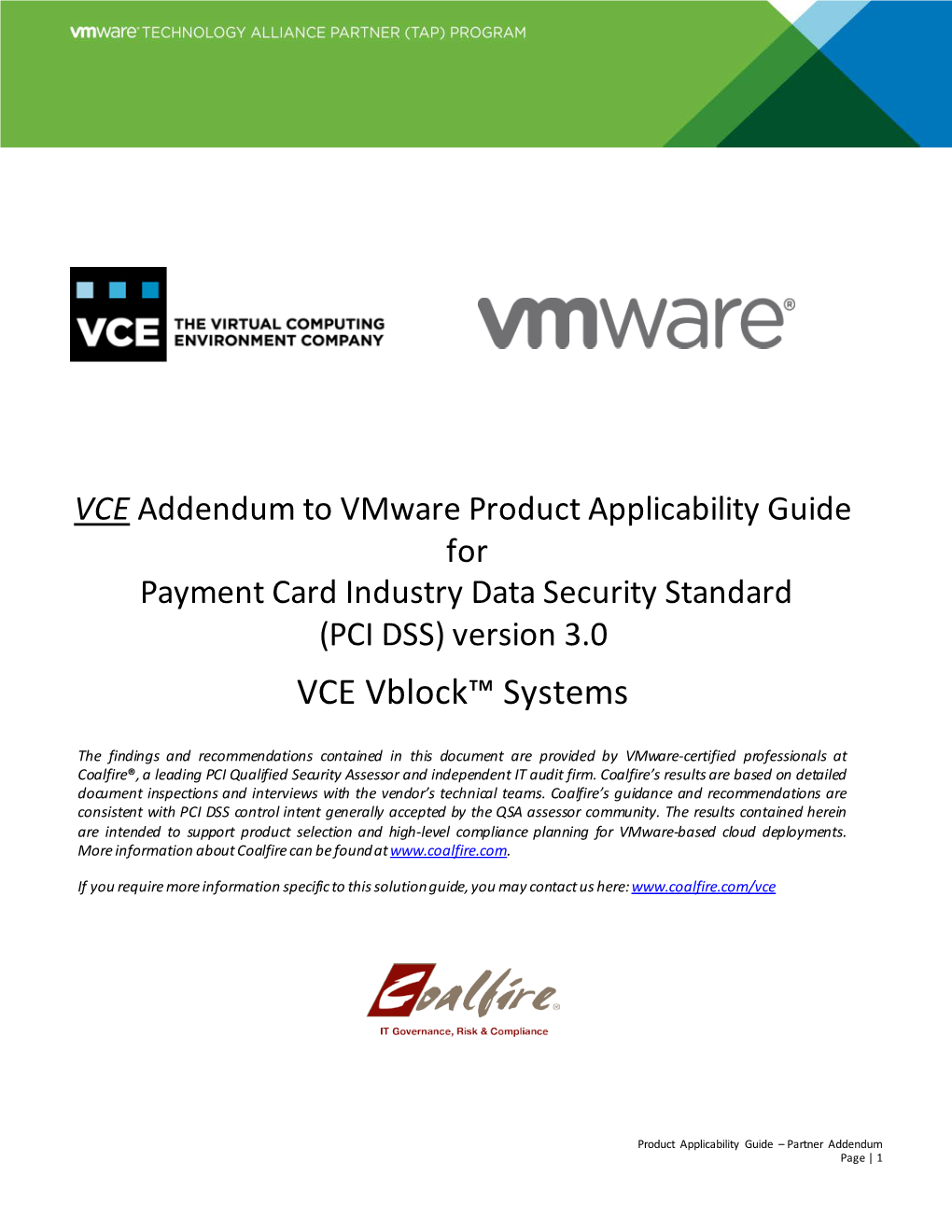 VCE Vblock™ Systems