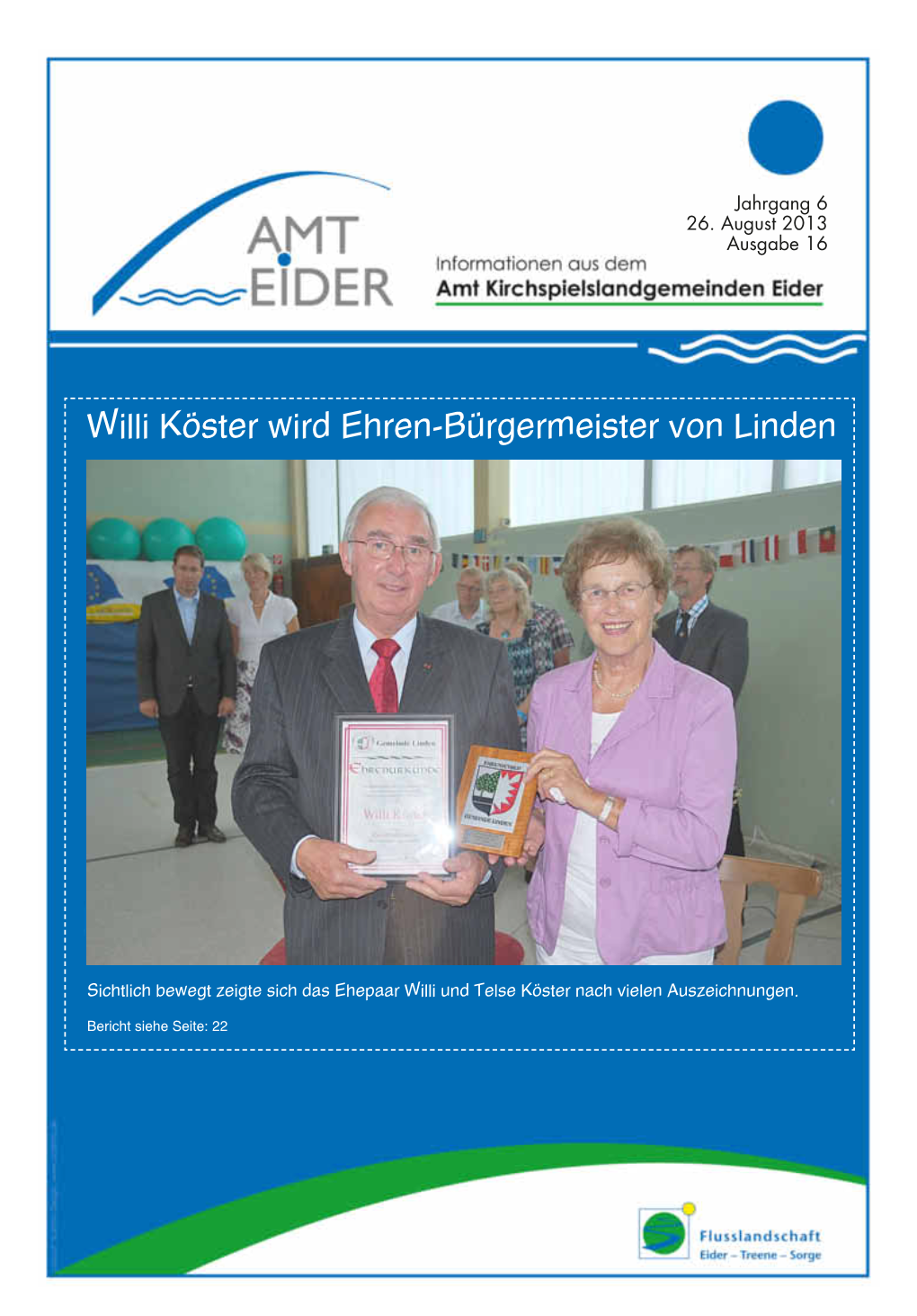 Willi Köster Wird Ehren-Bürgermeister Von Linden
