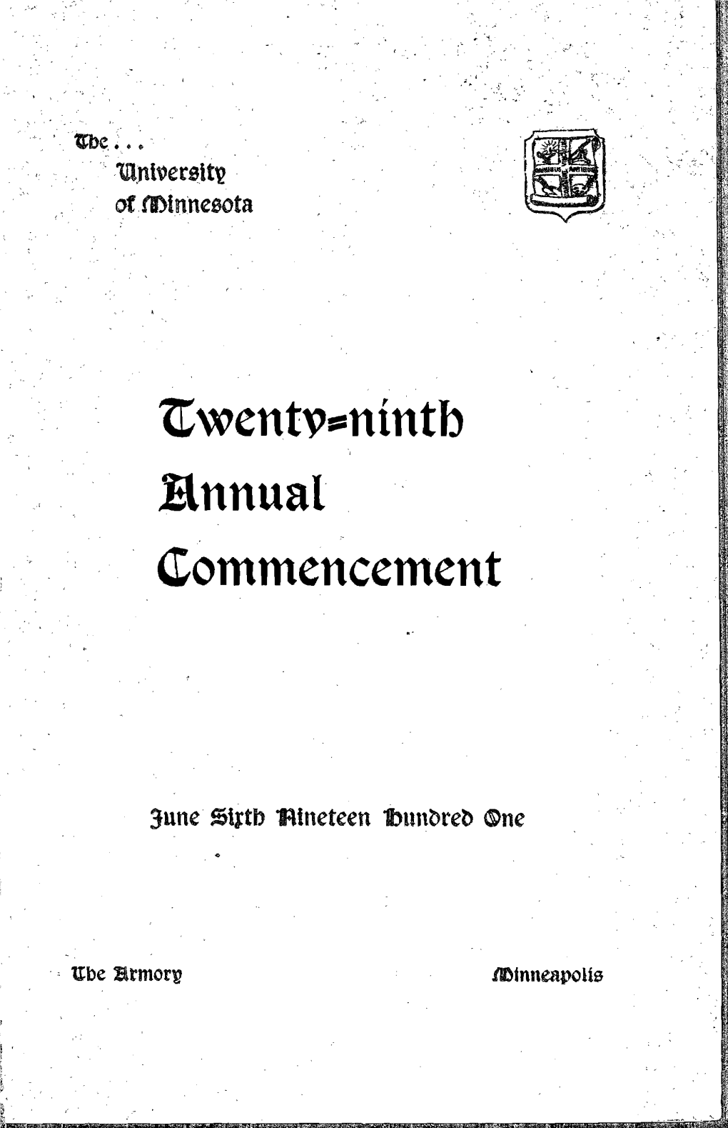 Commencement1901.Pdf