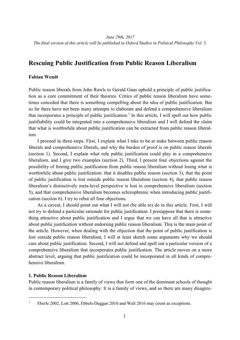 Rescuing Public Justification from Public Reason Liberalism