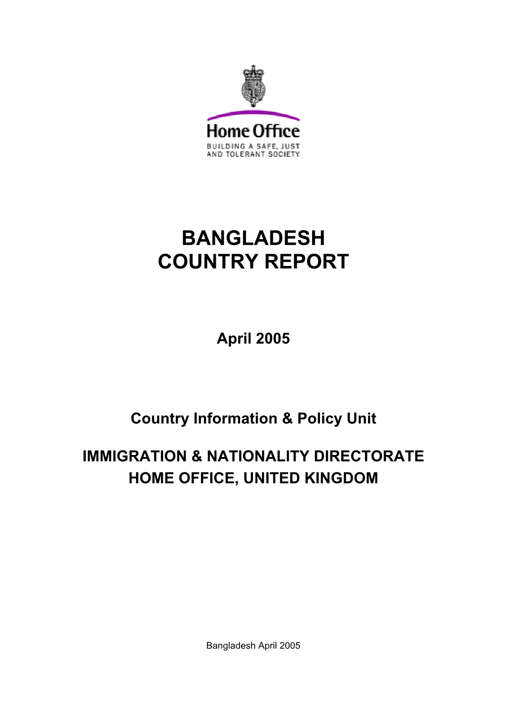 Bangladesh Assessment