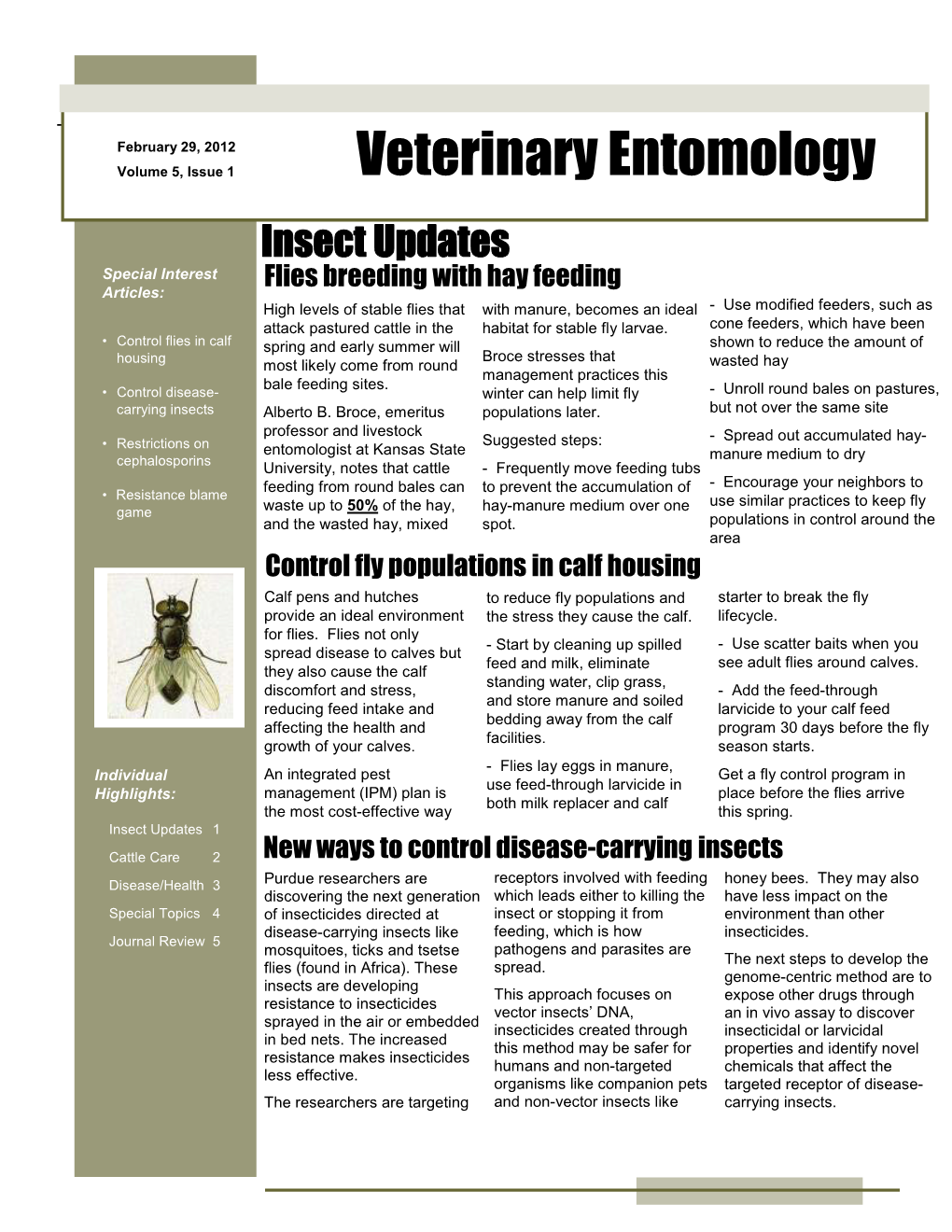 Veterinary Entomology