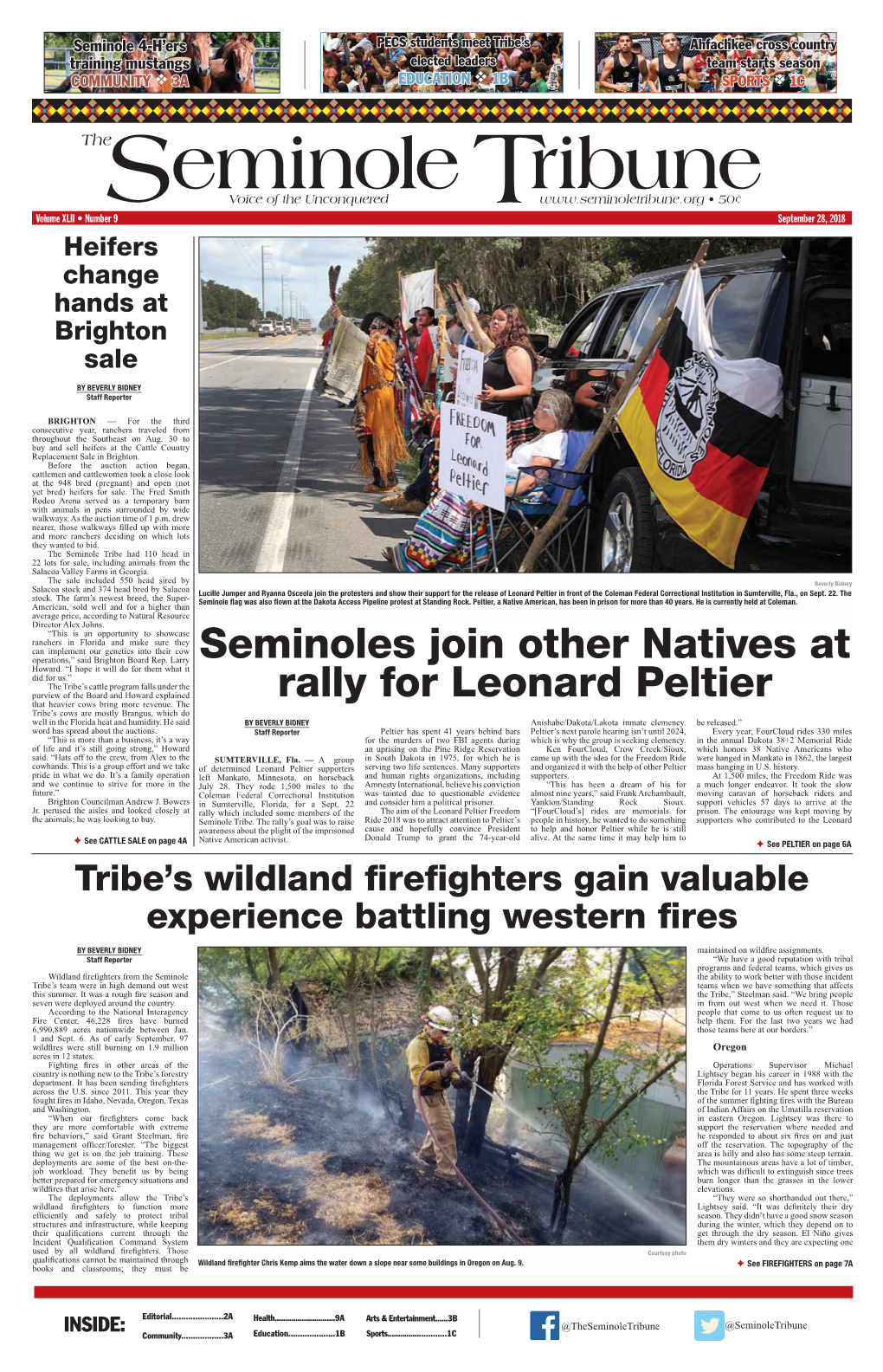 Seminoles Join Other Natives at Rally for Leonard Peltier