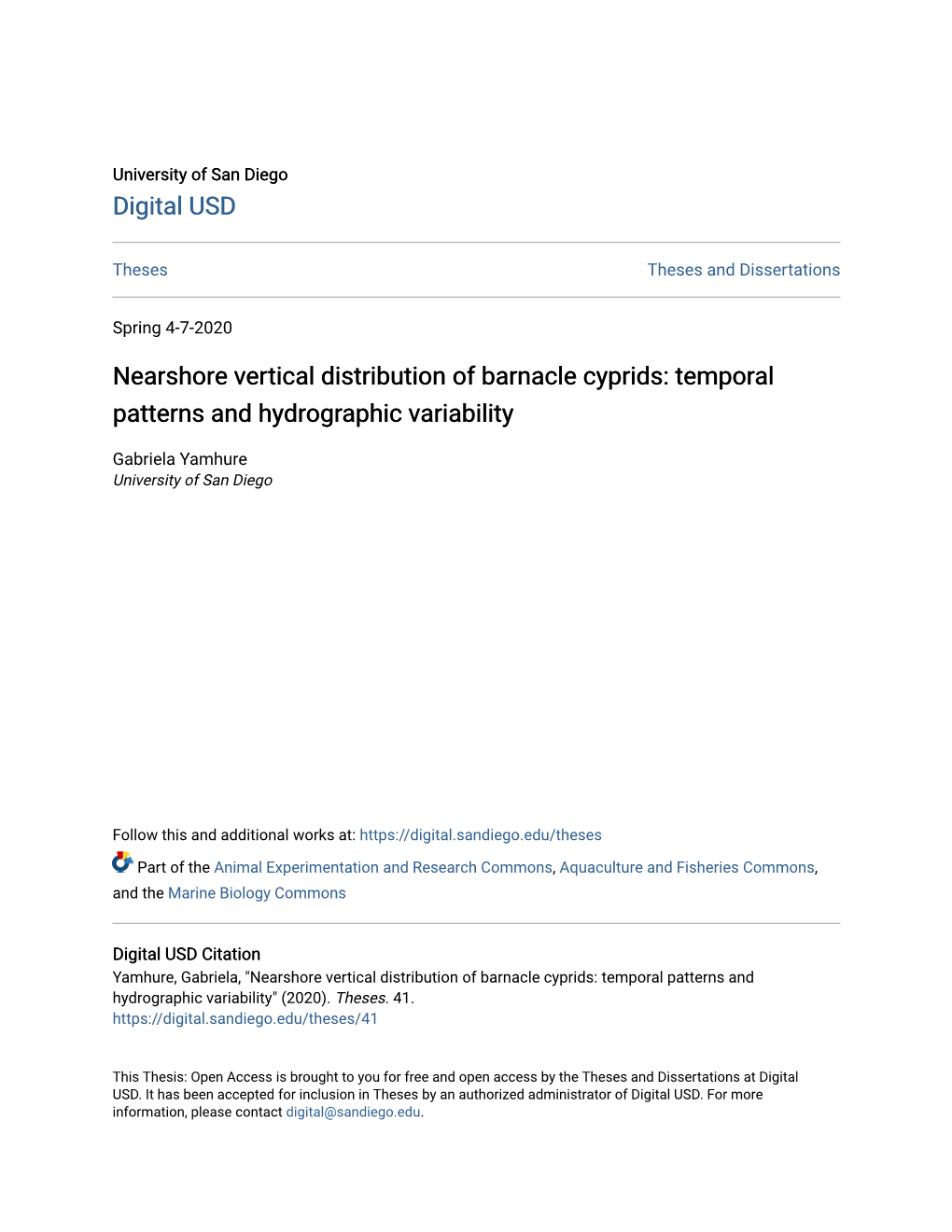Nearshore Vertical Distribution of Barnacle Cyprids: Temporal Patterns and Hydrographic Variability