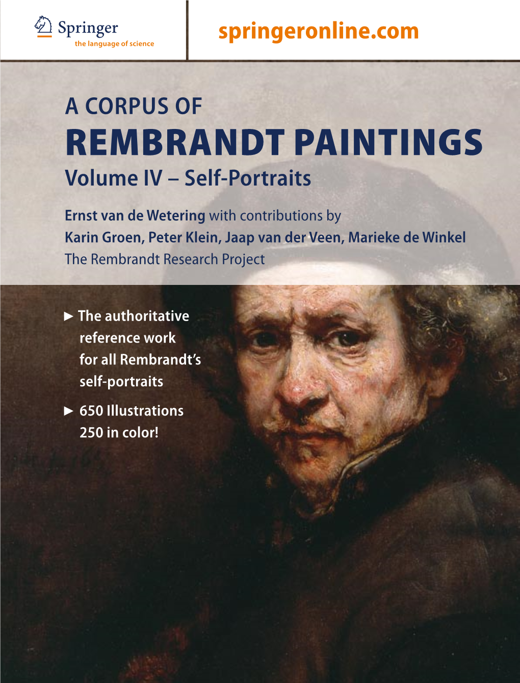 REMBRANDT PAINTINGS Volume IV – Self-Portraits