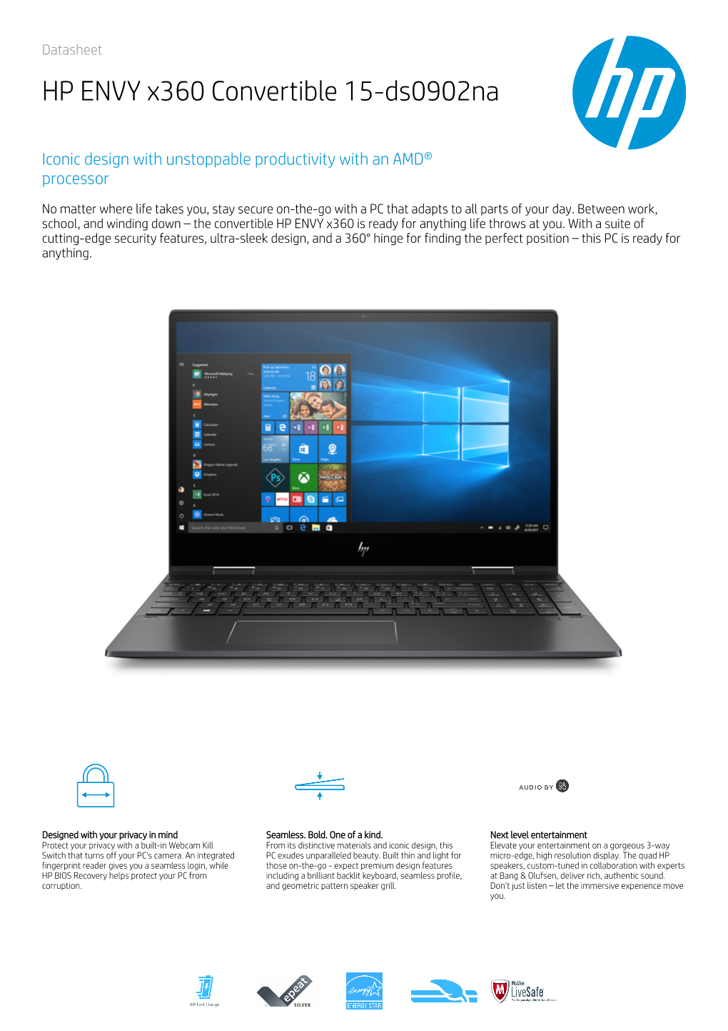 HP ENVY X360 Convertible 15-Ds0902na