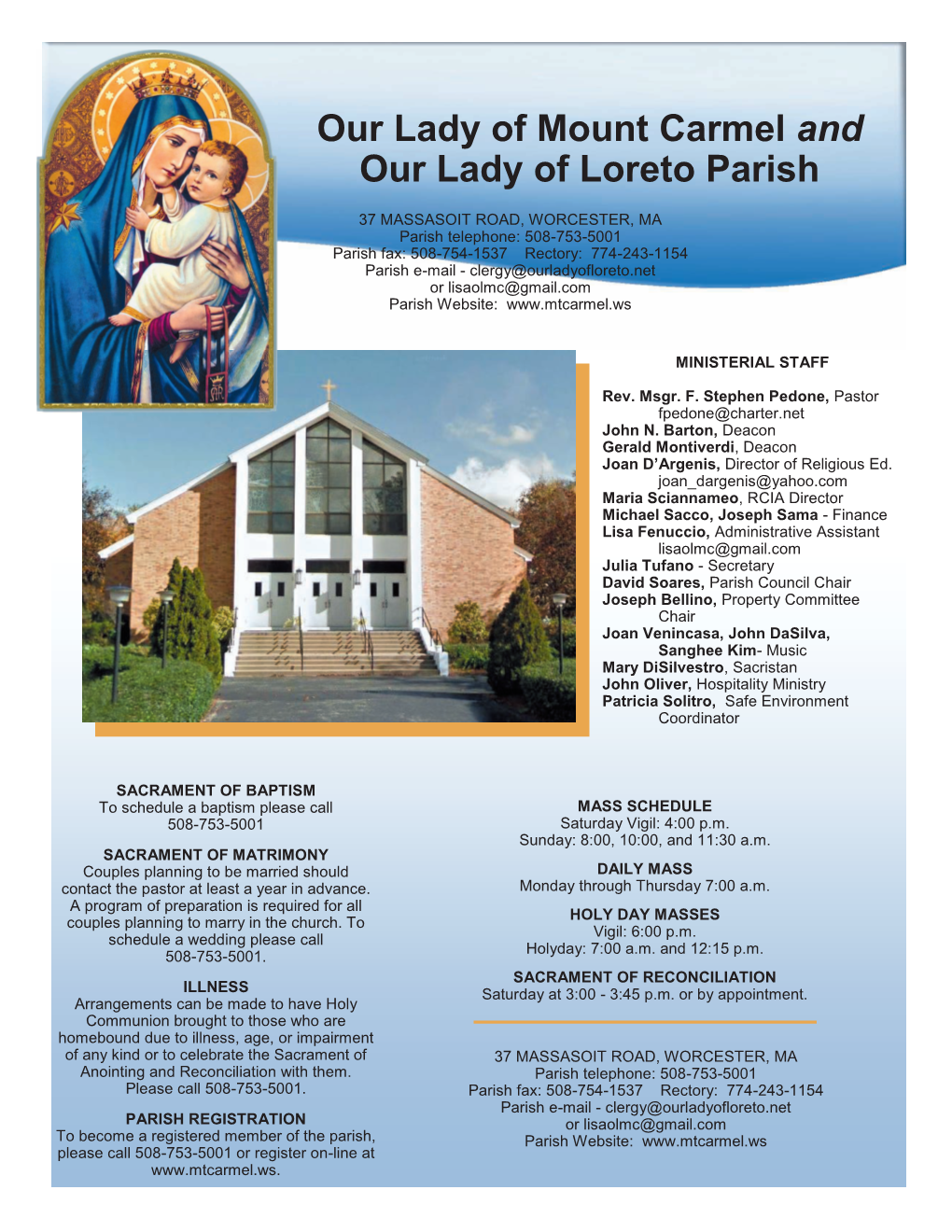 Our Lady of Mount Carmel and Our Lady of Loreto Parish