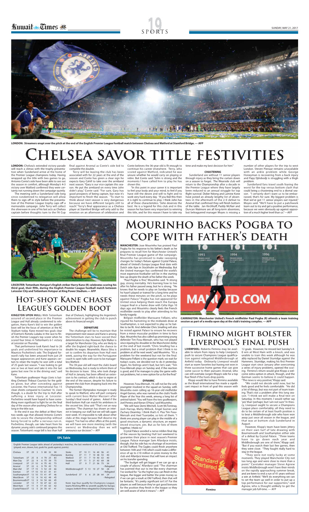 Chelsea Savor Title Festivities