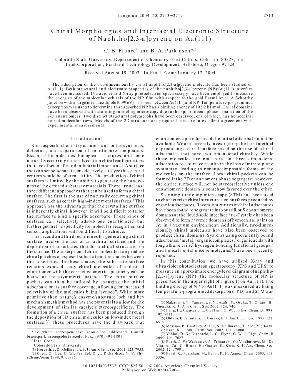 Chiral Morphologies and Interfacial Electronic Structure of Naphtho[2,3-A]Pyrene on Au(111)