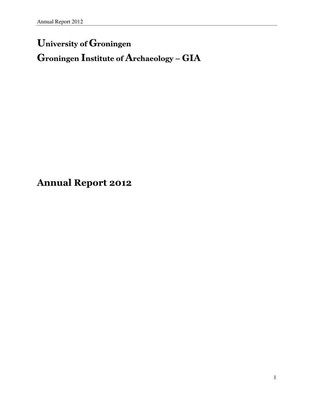 Annual Report 2012