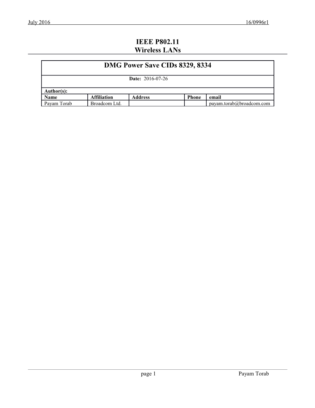 1) Indicating Buffered Acs in Qos Control Field Bits 10-13