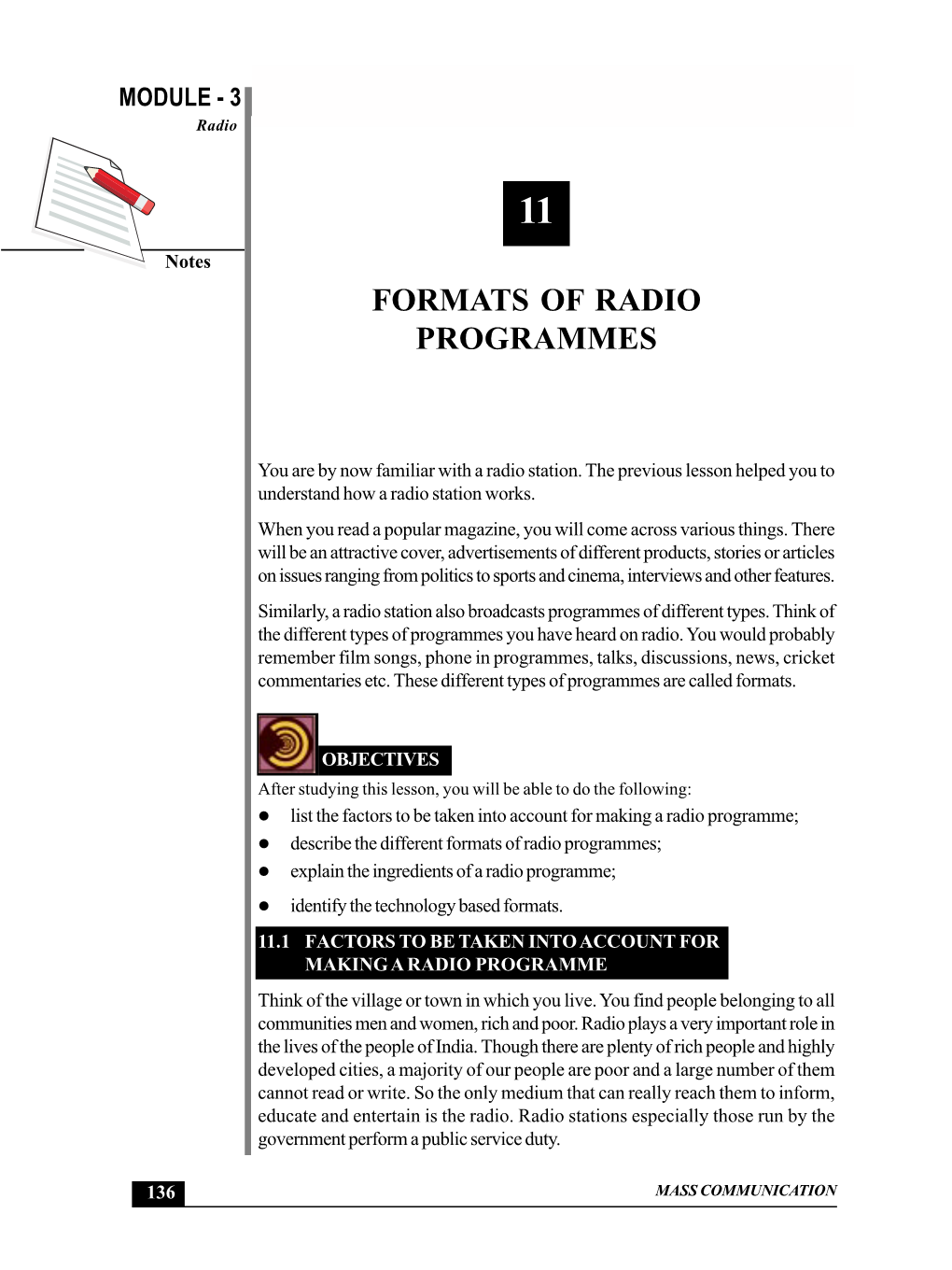 Formats of Radio Programmes Radio