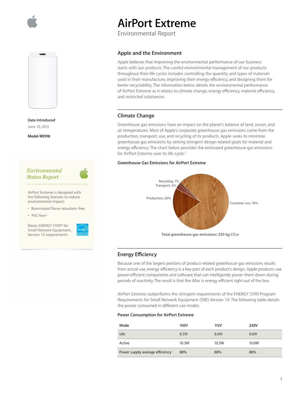 Airport Extreme Environmental Report