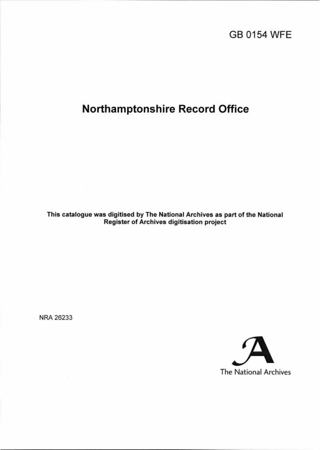 Northamptonshire Record Office