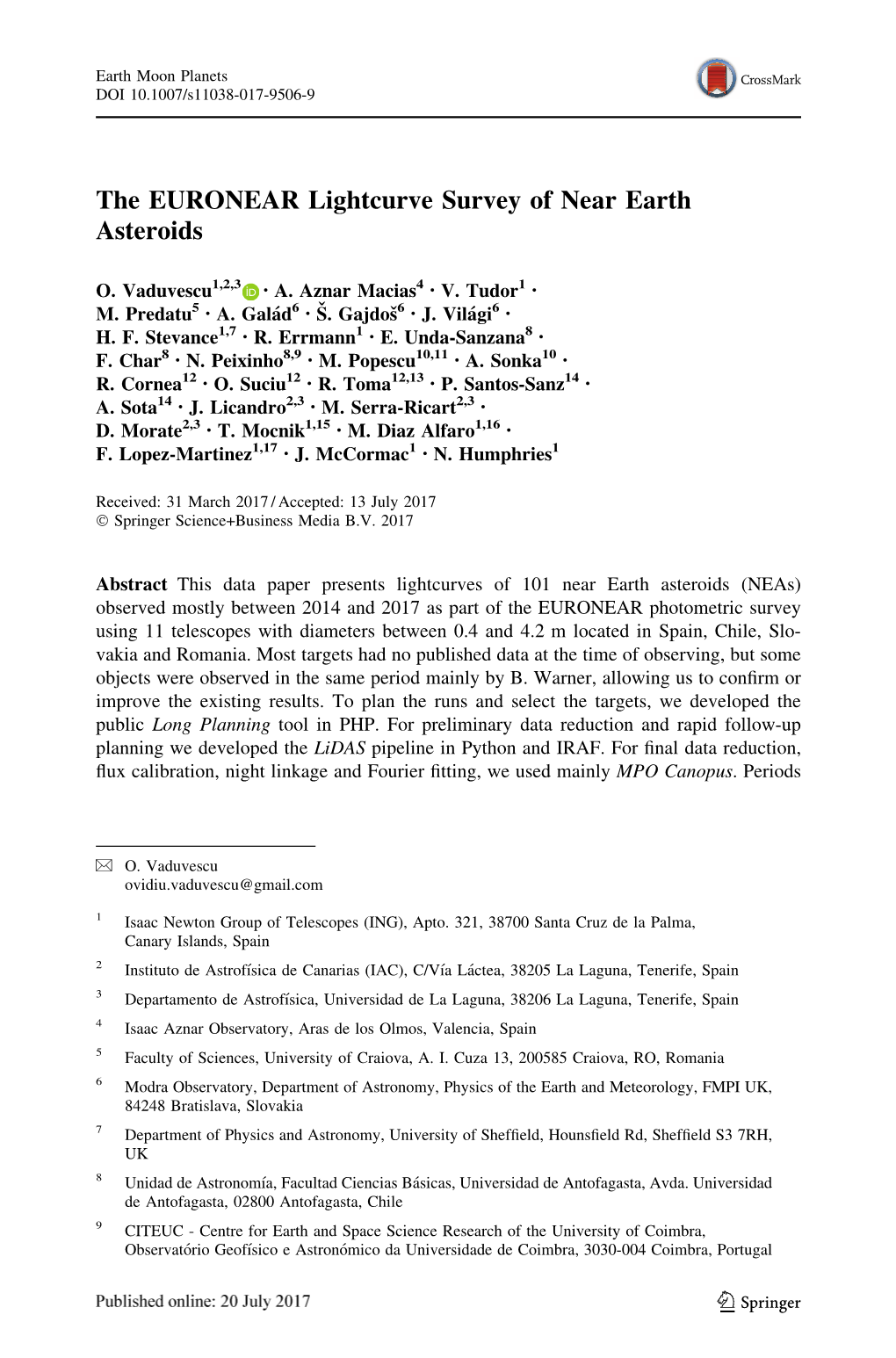 The EURONEAR Lightcurve Survey of Near Earth Asteroids