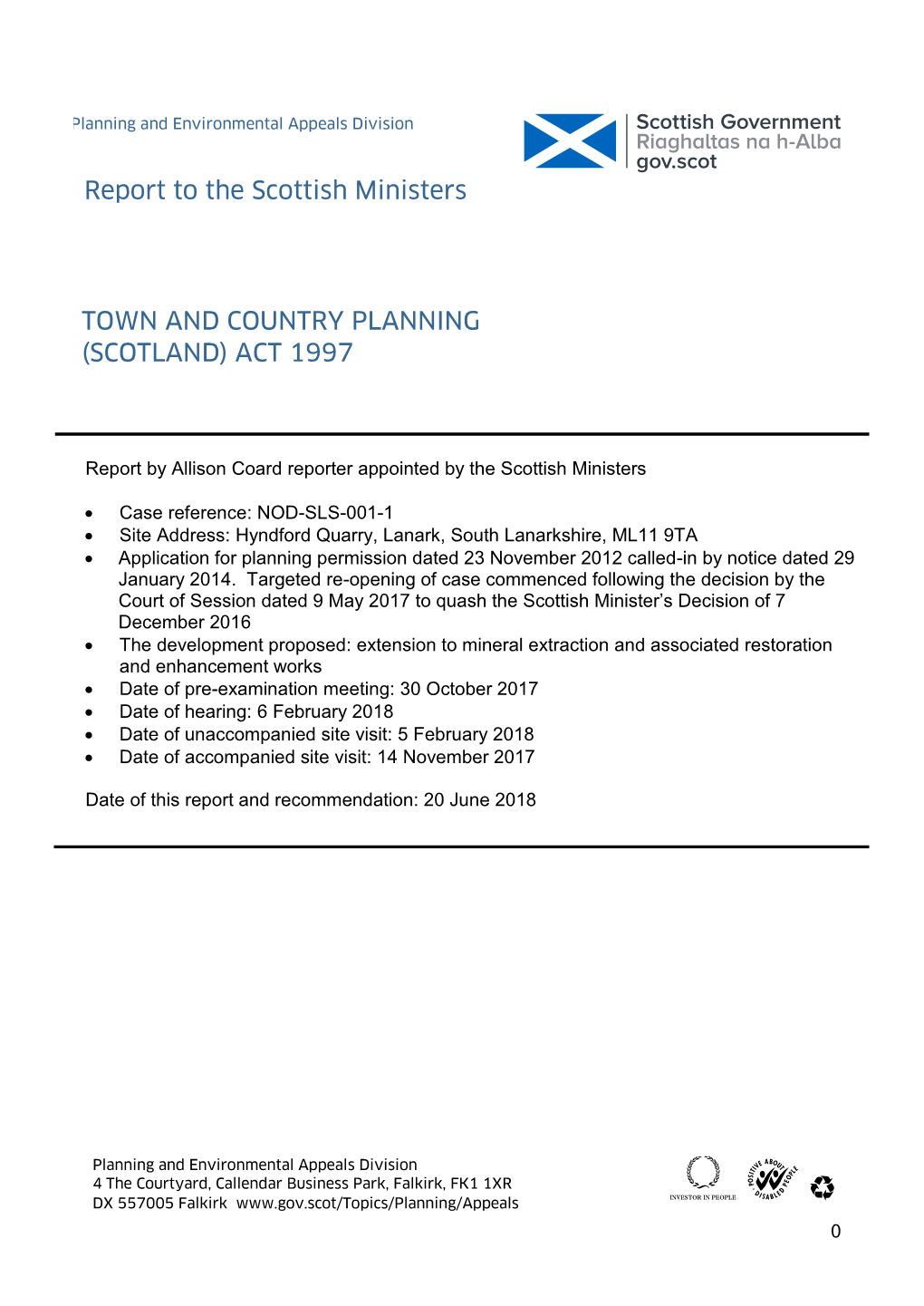 NOD-SLS-001-1- Report to Scottish Ministers of 20 June 2018