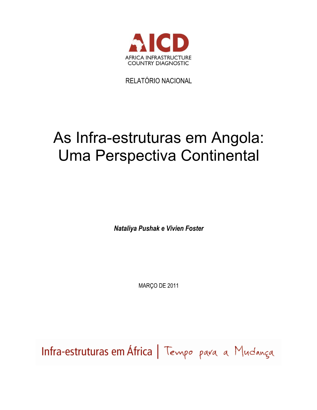As Infra-Estruturas Em Angola: Uma Perspectiva Continental