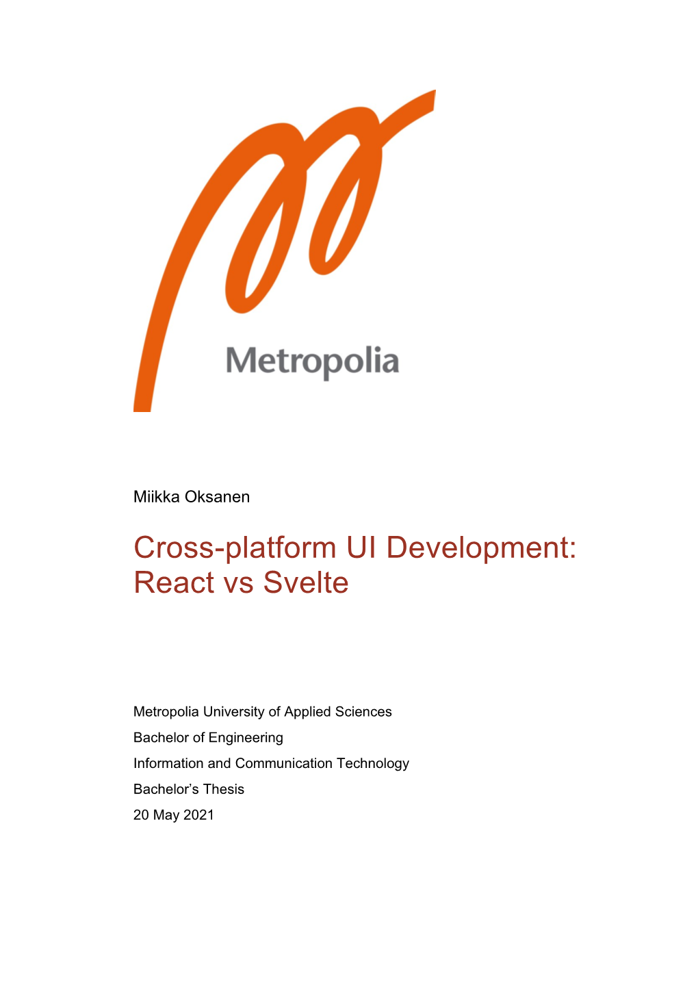 Cross-Platform UI Development: React Vs Svelte