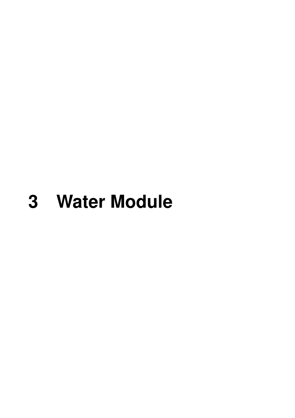 Water Module