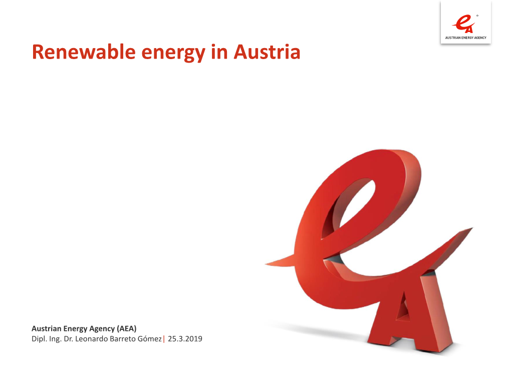 Renewable Energy in Austria
