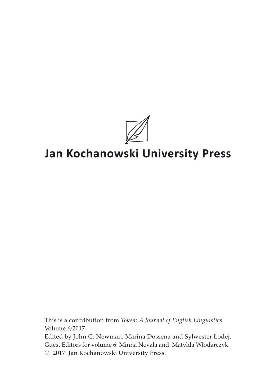 Jan Kochanowski University Press