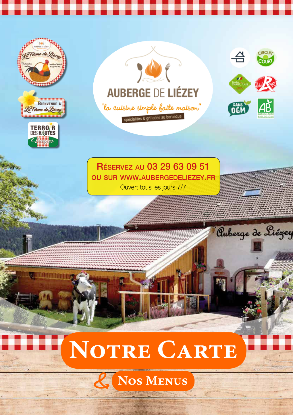 Notre Carte Nos Menus Et Plats