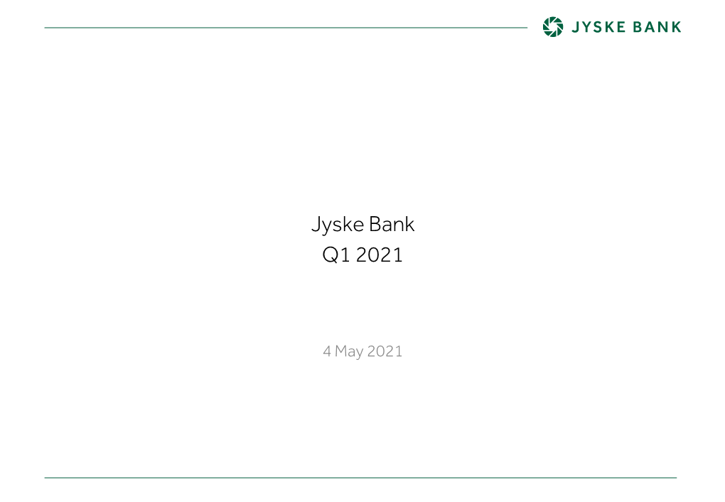 Jyske Bank Q1 2021