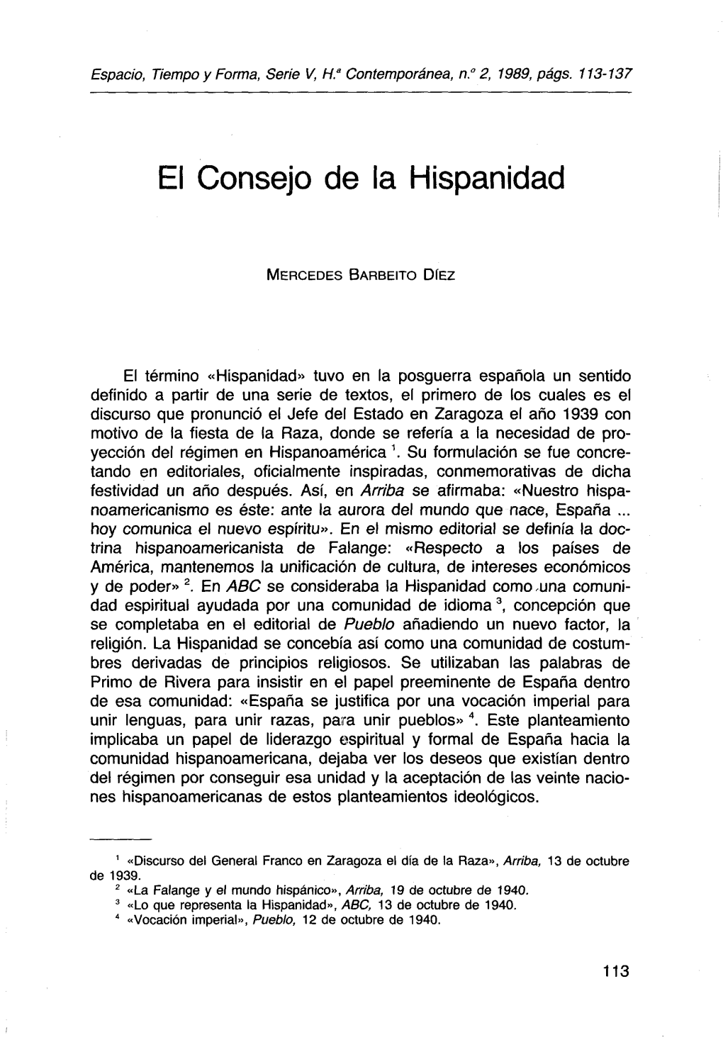 El Consejo De La Hispanidad