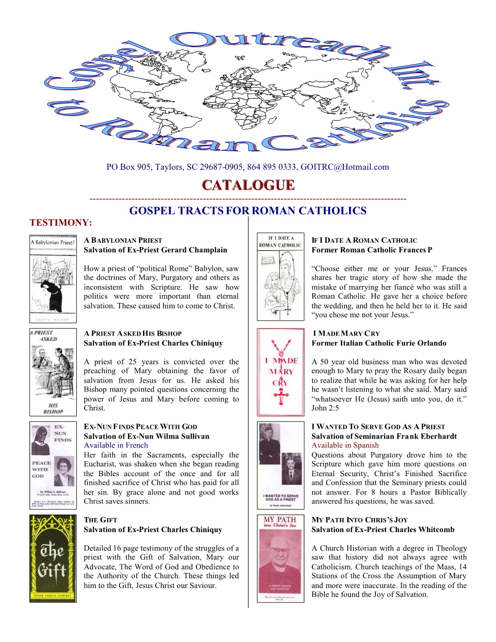 Catalogue in PDF Format