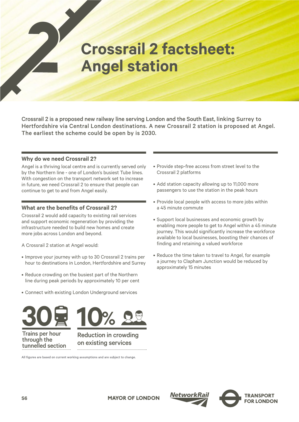 Crossrail 2 Factsheet: Angel Station Crossrail 2 Factsheet: Victoria Station