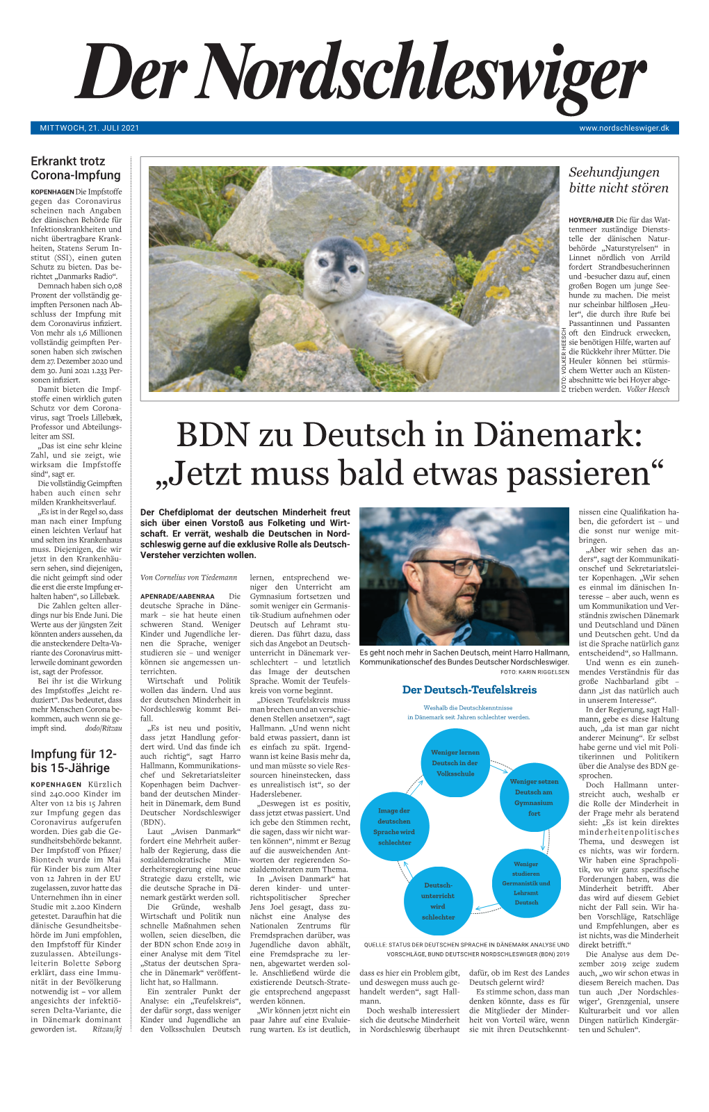 BDN Zu Deutsch in Dänemark: „Jetzt Muss Bald Etwas Passieren“