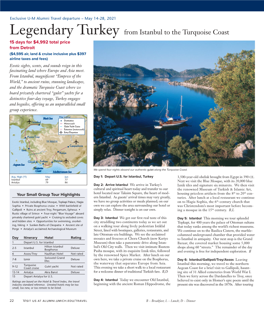 Legendary Turkey from Istanbul to the Turquoise Coast