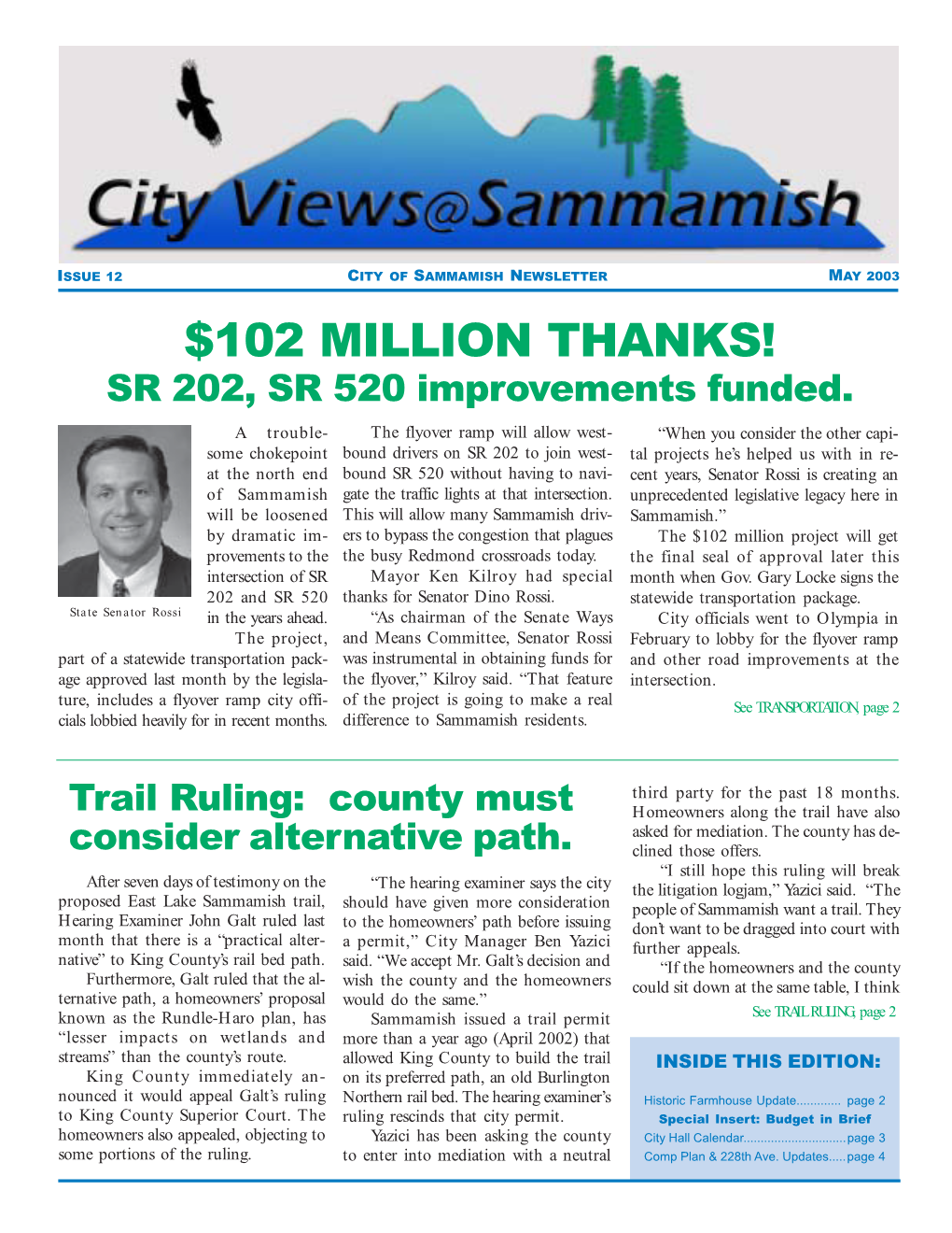 May 2003 Cityviews Newsletter