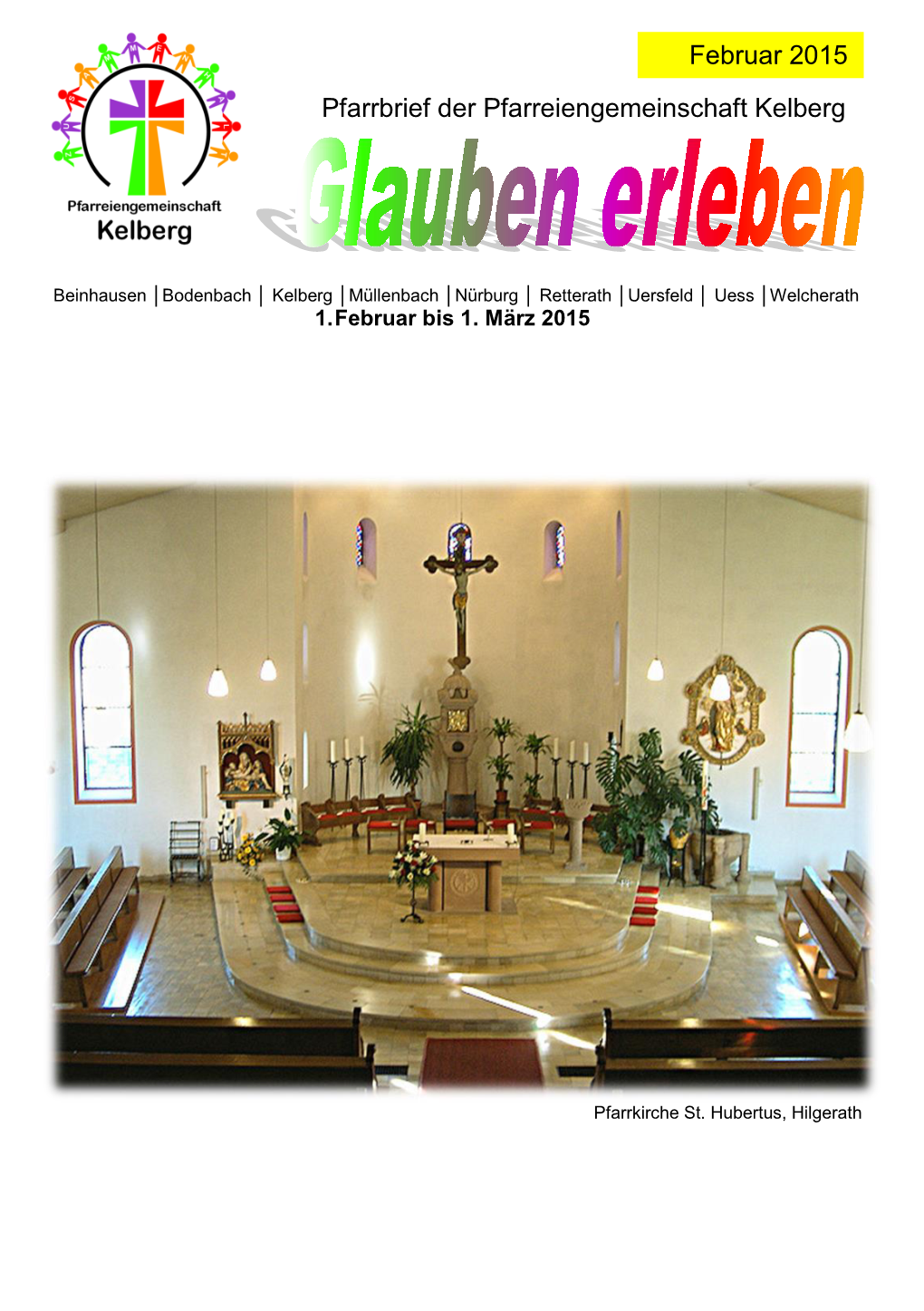 Pfarrbrief Der Pfarreiengemeinschaft Kelberg Februar 2015