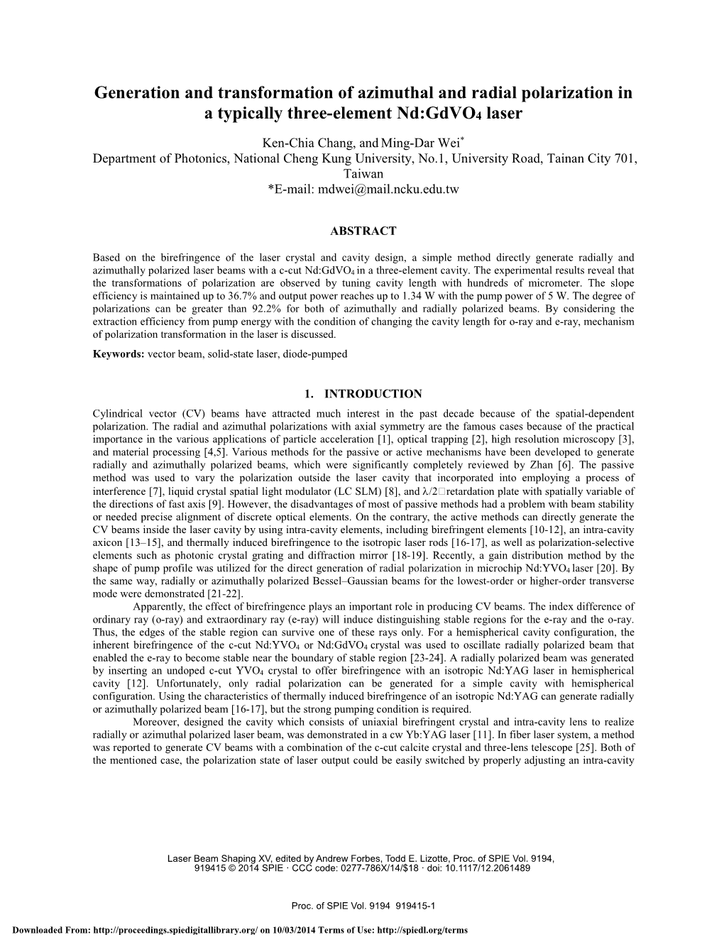 Generation and Transformation of Azimuthal and Radial Polarization in a Typically Three-Element Nd:Gdvo4 Laser