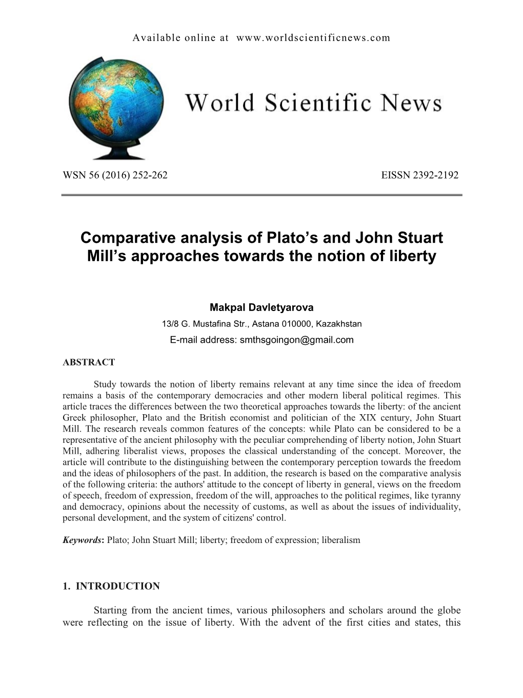 Comparative Analysis of Plato's and John Stuart Mill's Approaches