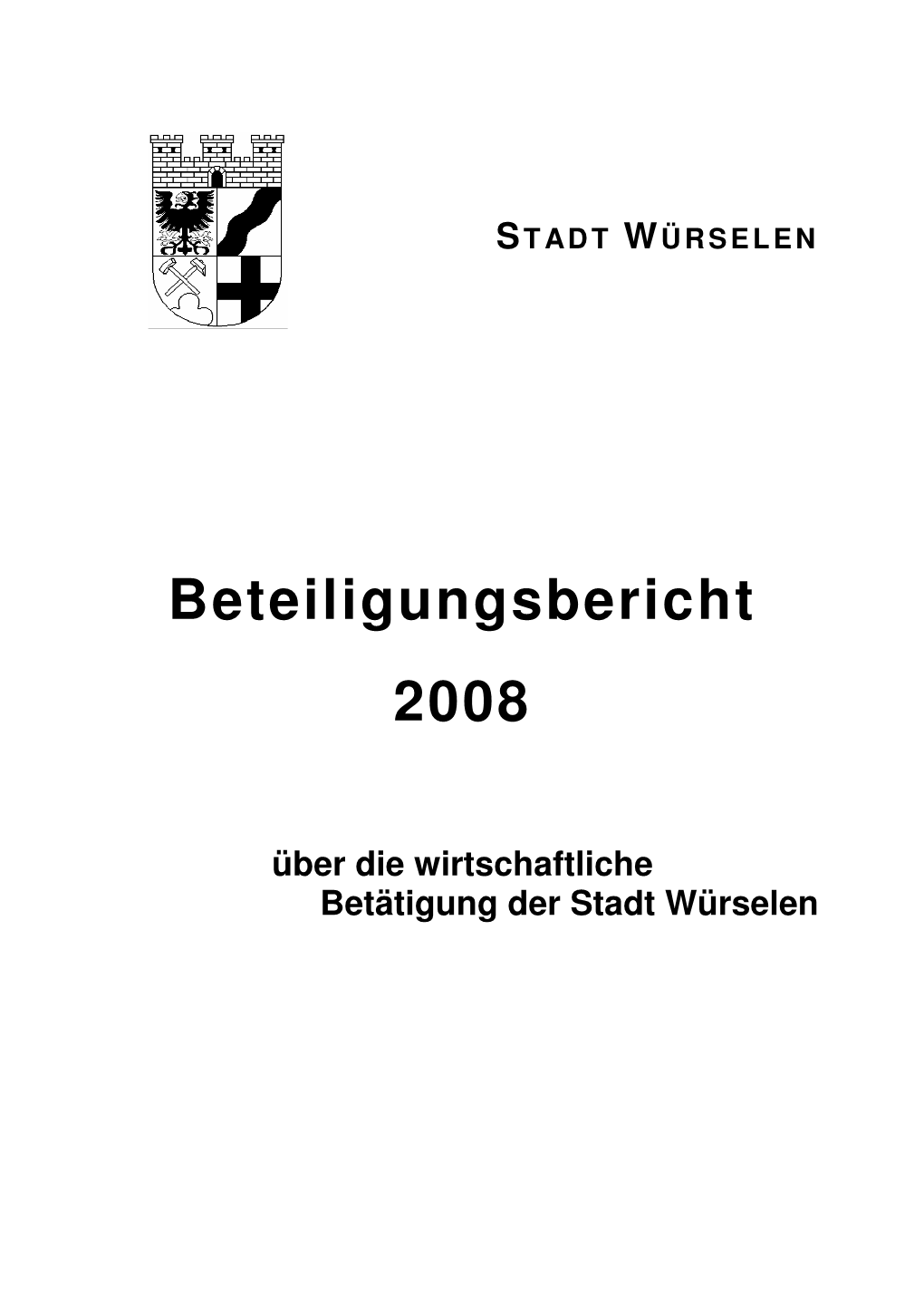 Beteiligungsbericht 2008