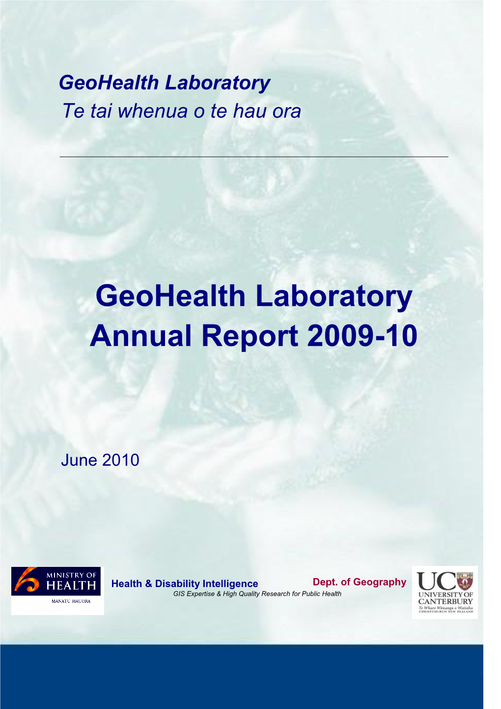 Geohealth Laboratory Te Tai Whenua O Te Hau Ora