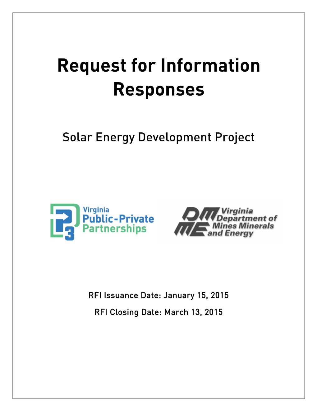 Request for Information Responses