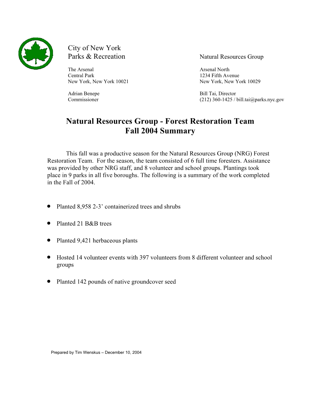 Natural Resources Group