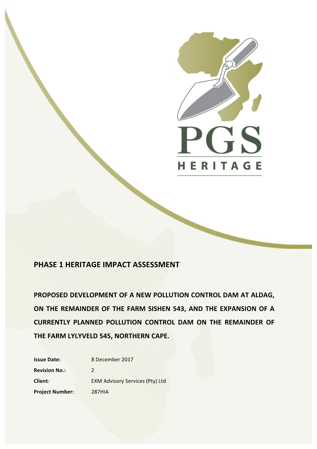 Phase 1 Heritage Impact Assessment