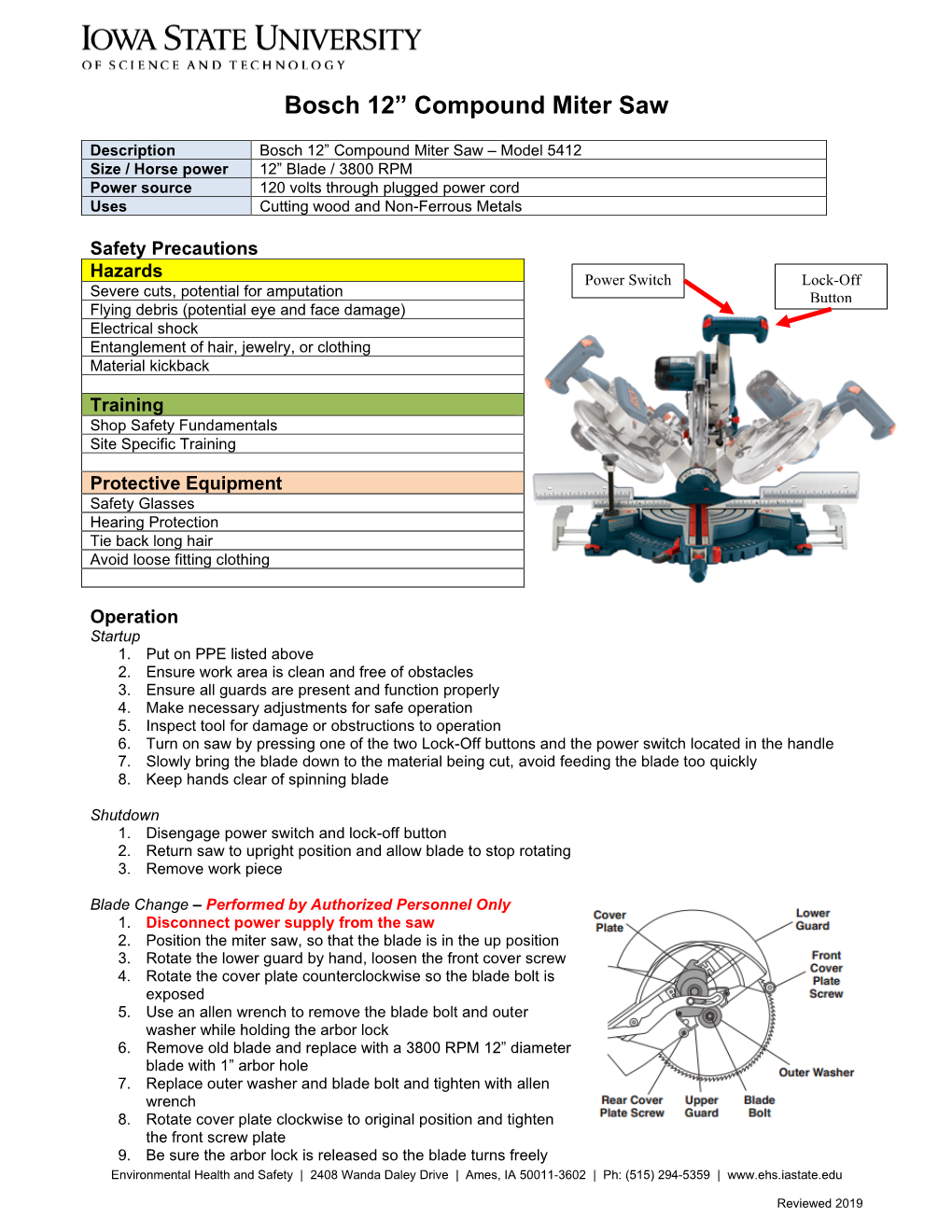 Bosch 12” Compound Miter Saw