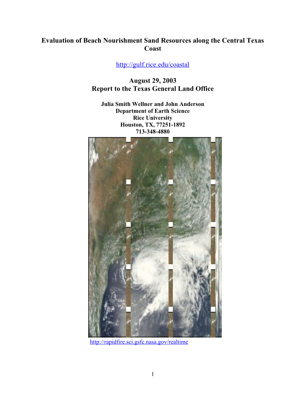 Evaluation Of Beach Nourishment Sand Resources Along The Central Texas Coast