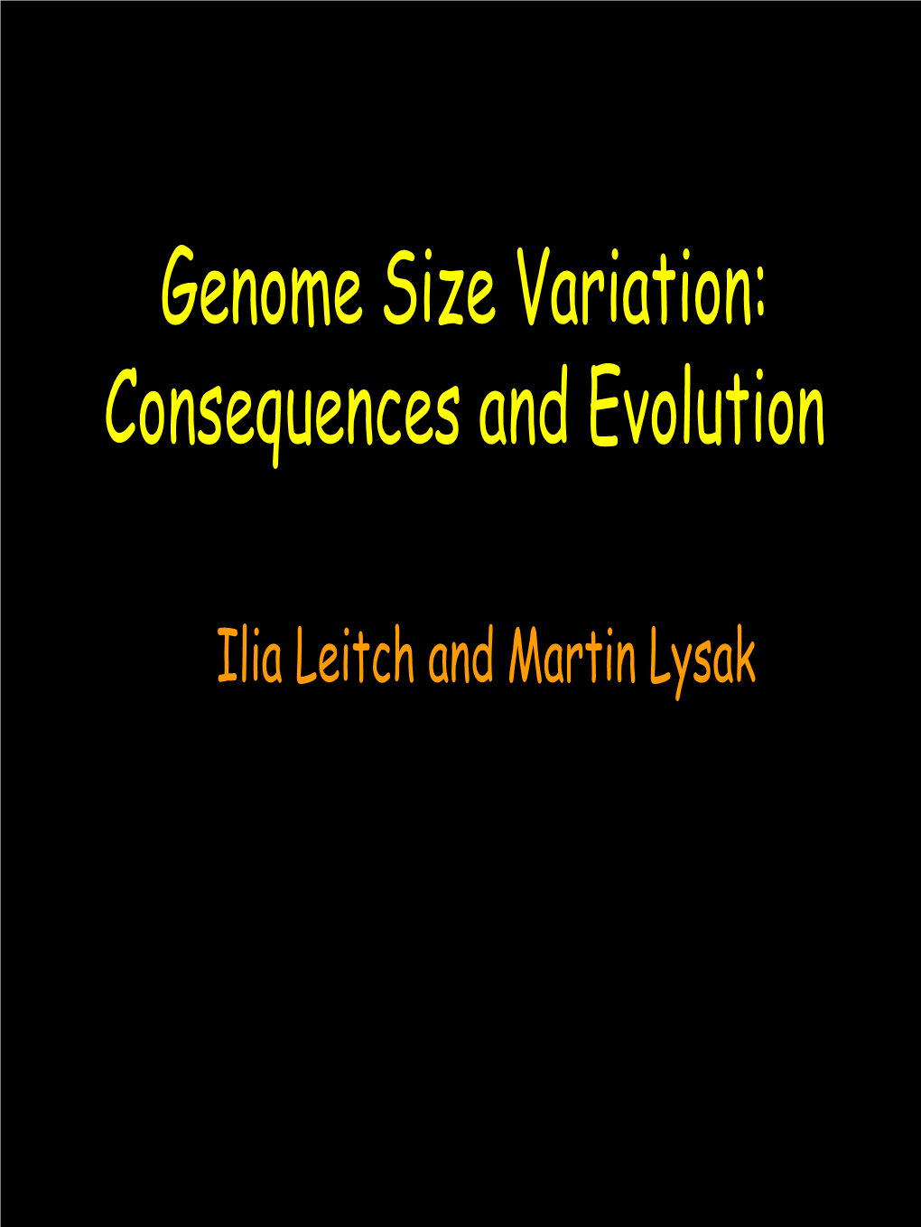 Genome Size Variation: Consequences and Evolution