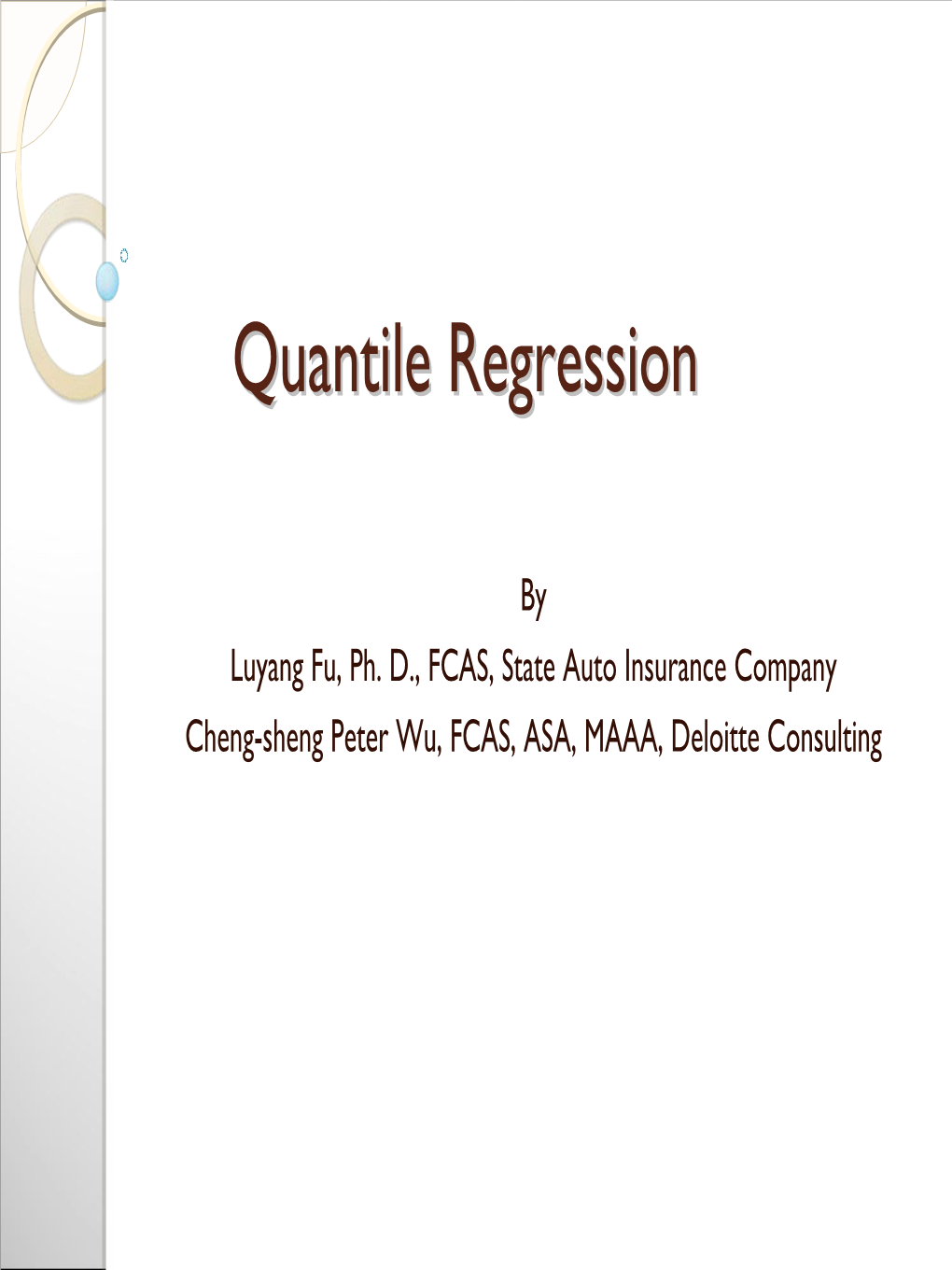 Quantile Regressionregression