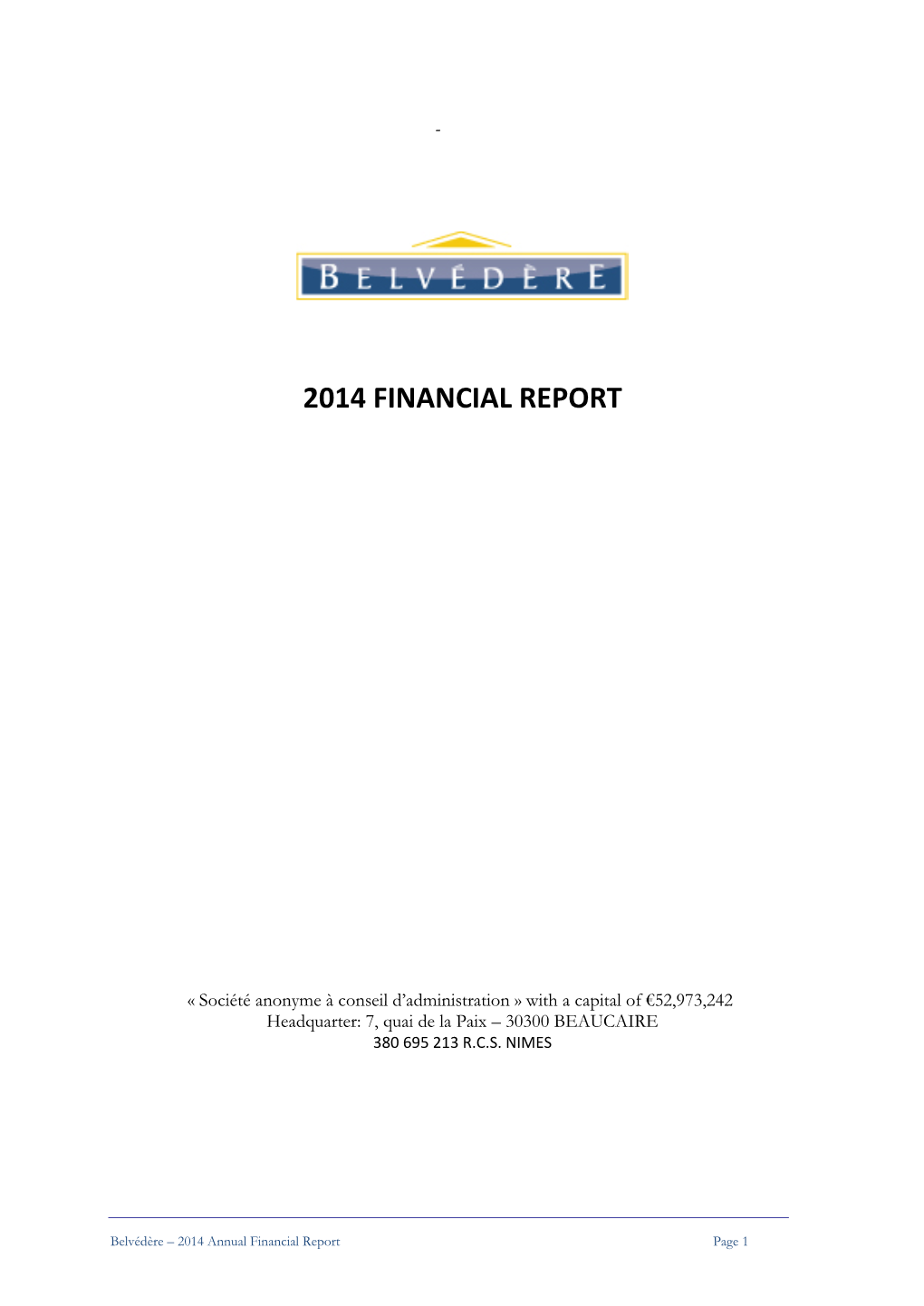 2014 Financial Report